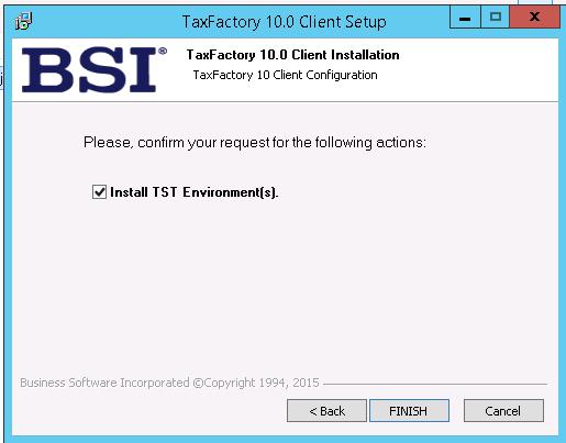 Installing BSI TaxFactory 10 for Your New Lawson 10 Environment-33
